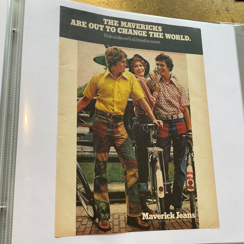Vintage 70s Sport Magazine Maverick Ad Poster